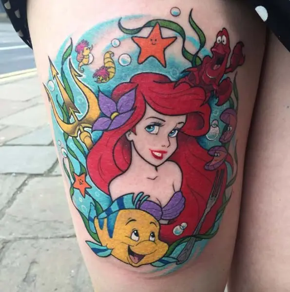 ariel disney tattoos